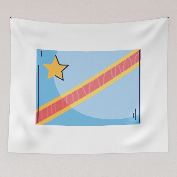 Item preview, Congo Dr Flag Country Isolated Icon designed and sold by MIDDLX.