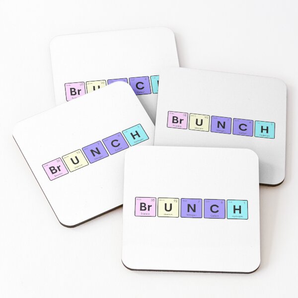 Item preview, Brunch Elements (black) | Foodie Scientist designed and sold by StickerPolitics.