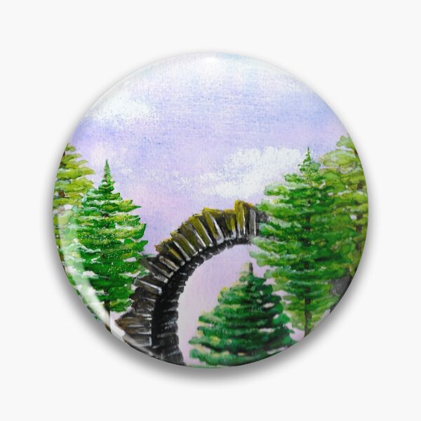 Item preview, Watercolor ruins in fantasy forest designed and sold by SiyhanaArt.