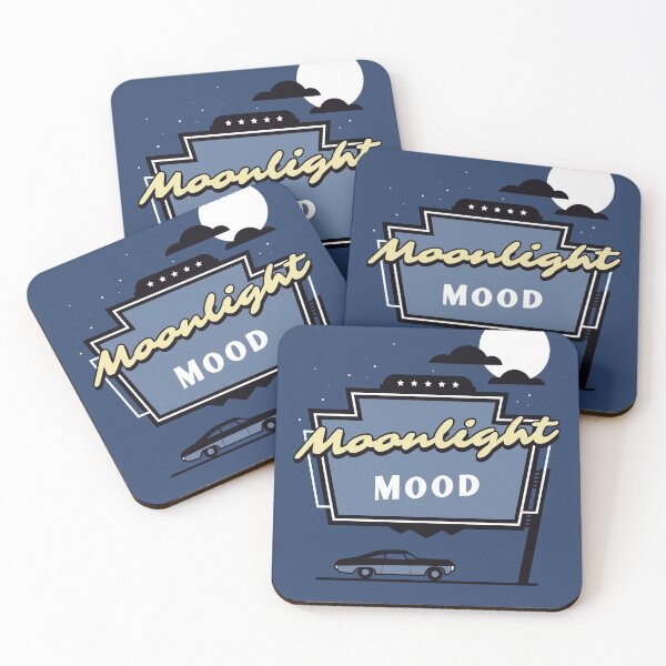 Item preview, Moonlight Mood Retro Drive In Vintage Car Night Moon designed and sold by Rene-Greff.