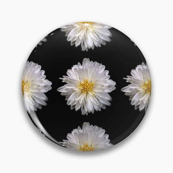 Item preview, The Shiny White Mum (Chrysanthemum) Flower(s) with Bright Golden Center designed and sold by Anmol Arts.