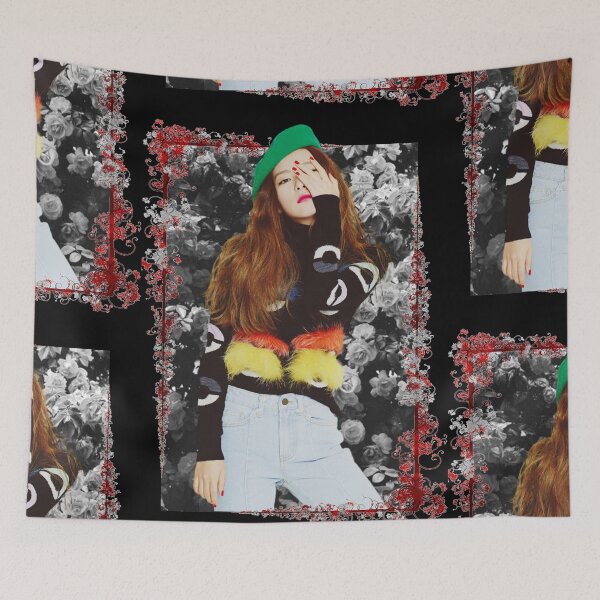 Item preview, Kang Seulgi Red Velvet Seulgi Korean Kpop Floral Design designed and sold by Piosenka Art.