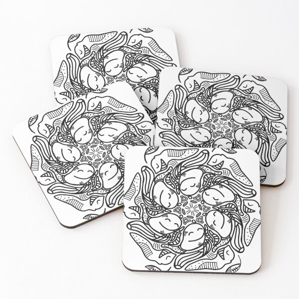 Item preview, Cute Smilling Black and White Doodle designed and sold by R4CProject.