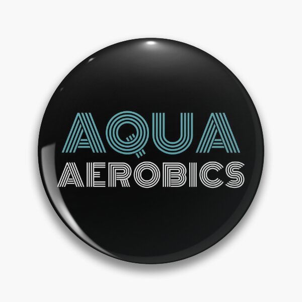 Item preview, Aqua Aerobics stylish blue and white typography | Gifts for water aerobics lover designed and sold by Violet Treasures.