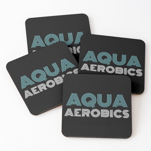 Item preview, Aqua Aerobics stylish blue and white typography | Gifts for water aerobics lover designed and sold by Violet Treasures.