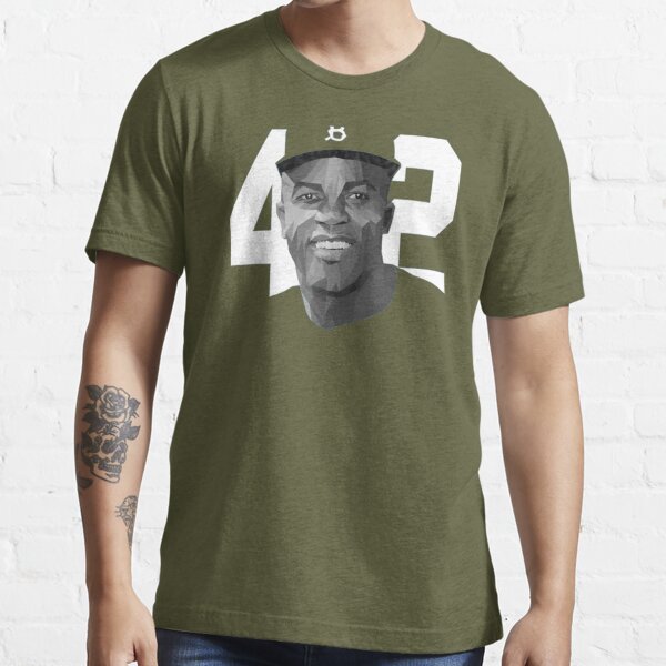 Jackie Robinson #42 Brooklyn Photo Tee L / Vintage White