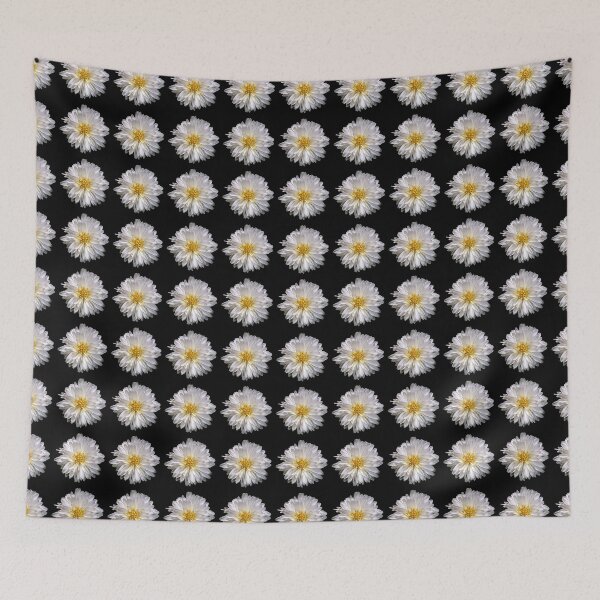 Item preview, The Shiny White Mum (Chrysanthemum) Flower(s) with Bright Golden Center designed and sold by Anmol Arts.