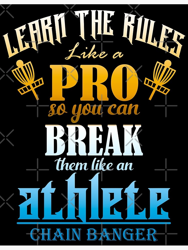 "Learn The Rules Disc Golf" Poster by DiscGolfArts Redbubble