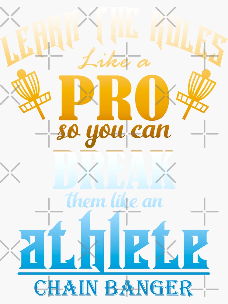 "Learn The Rules Disc Golf" Sticker for Sale by DiscGolfArts Redbubble