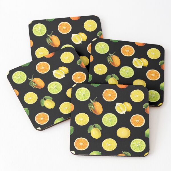 Item preview, Geometric Citrus Fruit Refreshing Pattern designed and sold by Happy Puppy Print On Demand.