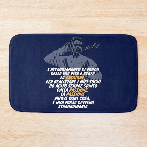 Item preview, Roberto Baggio Divin Codino Citazione Calcio Serie A Passione Motivazione Italiano designed and sold by FootballQuotes.