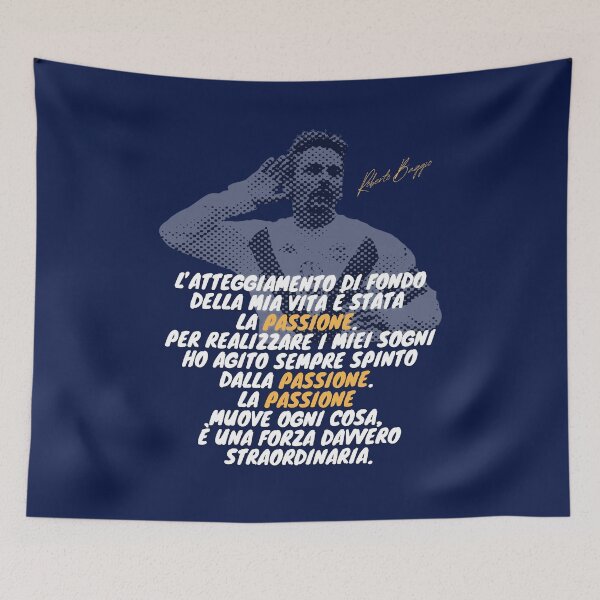 Item preview, Roberto Baggio Divin Codino Citazione Calcio Serie A Passione Motivazione Italiano designed and sold by FootballQuotes.