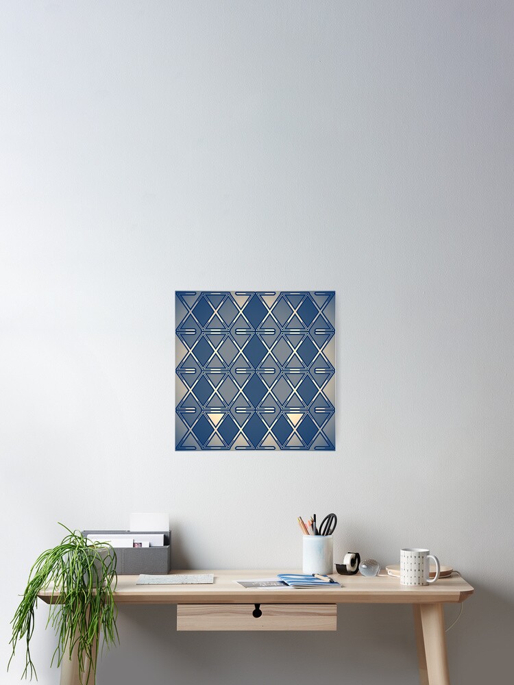 Thumbnail 2 of 3, Poster, triangle pattern designed and sold by storefunnypets.