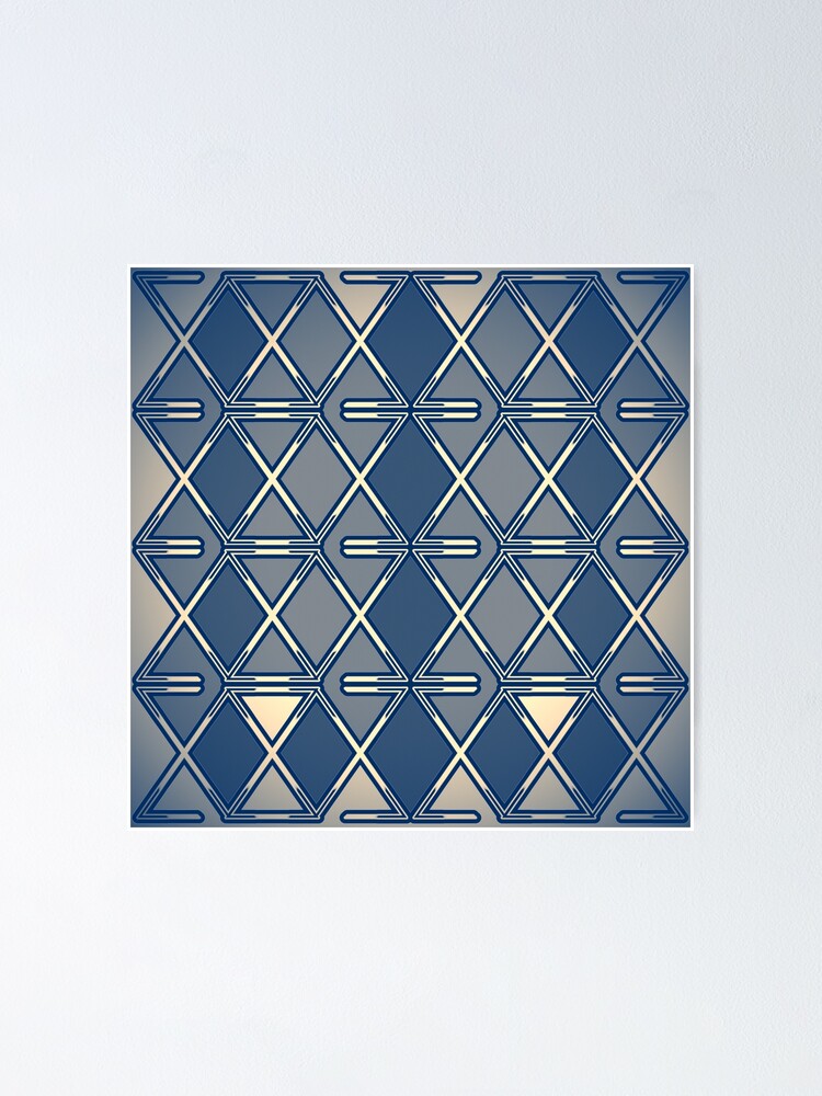 Thumbnail 1 of 3, Poster, triangle pattern designed and sold by storefunnypets.