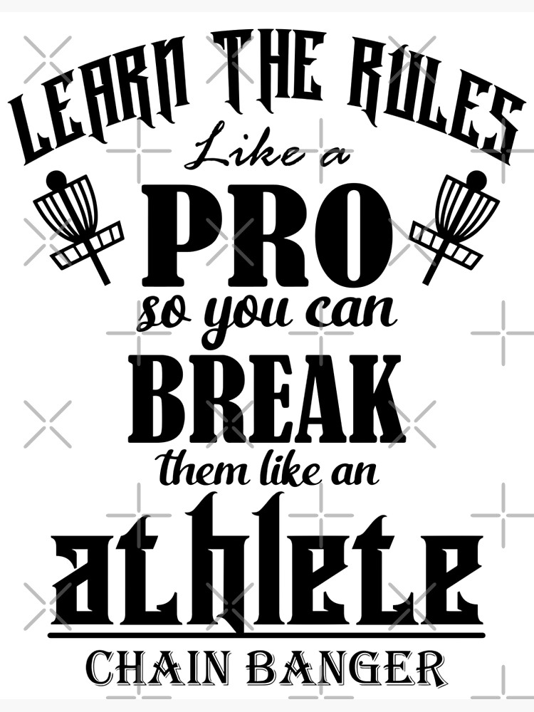 "Learn The Rules Disc Golf" Poster by DiscGolfArts Redbubble