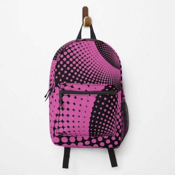 Item preview, Pink Spiral Dot Pattern on Black designed and sold by SageTshirts.