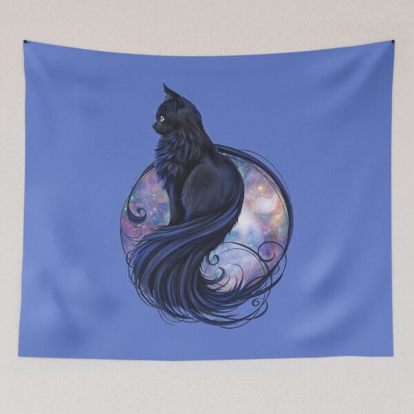 Item preview, Cute mystical space black cat  designed and sold by Gamical.