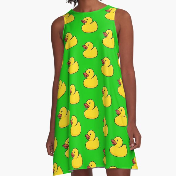 Item preview, Rubber Duck in Bright Green designed and sold by threeblackdots.