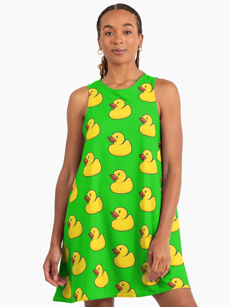Rubber Duck in Bright Green" A-Line Dress for Sale by threeblackdots |  Redbubble