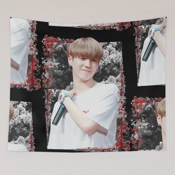 Item preview, Kim Yugyeom GOT 7 Yugyeom Korean Kpop Floral Design designed and sold by Piosenka Art.