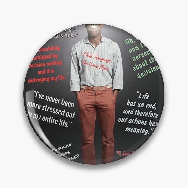 Item preview, Chidi Anagonye The Good Place Near Each Other Quotes designed and sold by GoodPlaceVuong.