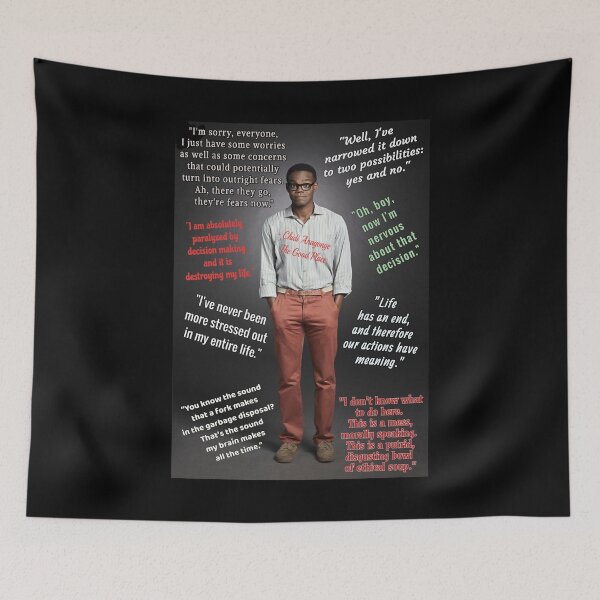 Item preview, Chidi Anagonye The Good Place Near Each Other Quotes designed and sold by GoodPlaceVuong.