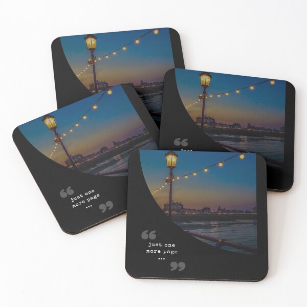 Item preview, sunset city view, with a quote designed and sold by Molly-Vo.