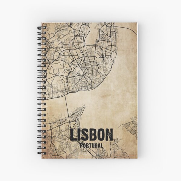 Aperçu de l'œuvre Vintage Lisbon Portugal Map | Vintage Map Of Lisbon Portugal | Lisbon Map créée et vendue par benayache.