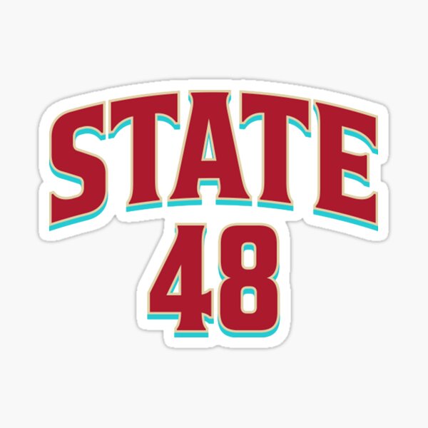 Arizona Sticker Teal Sticker Pink Sticker State 48 State 