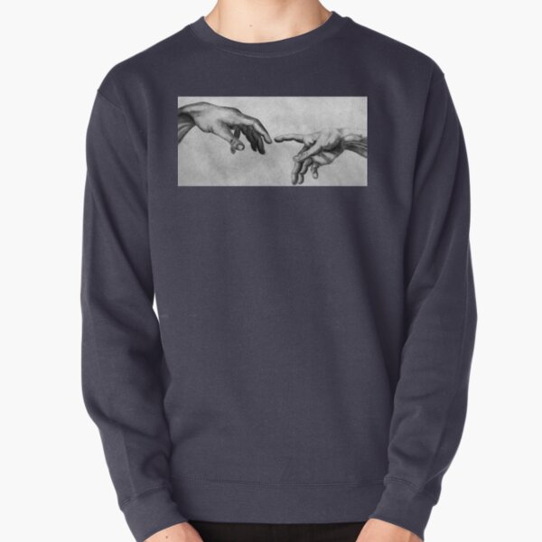 La création de Michel-Ange d'Adam - Propre rendu Sweatshirt épais