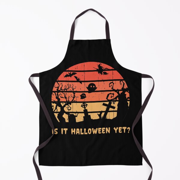 Item preview, "Is it Halloween yet?" Haunted Graveyard Distressed Vintage Sunset designed and sold by Happy Puppy Print On Demand.