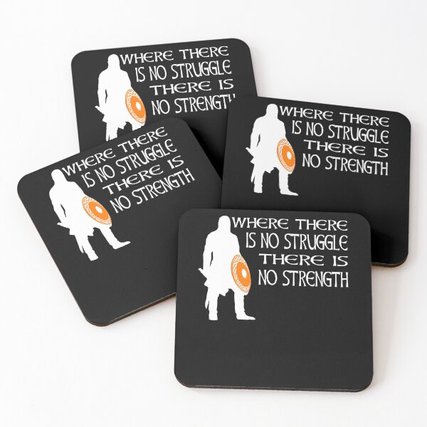 Item preview, Where There Is No Struggle There Is No Strength Viking Warrior Motivation designed and sold by Midgardr.