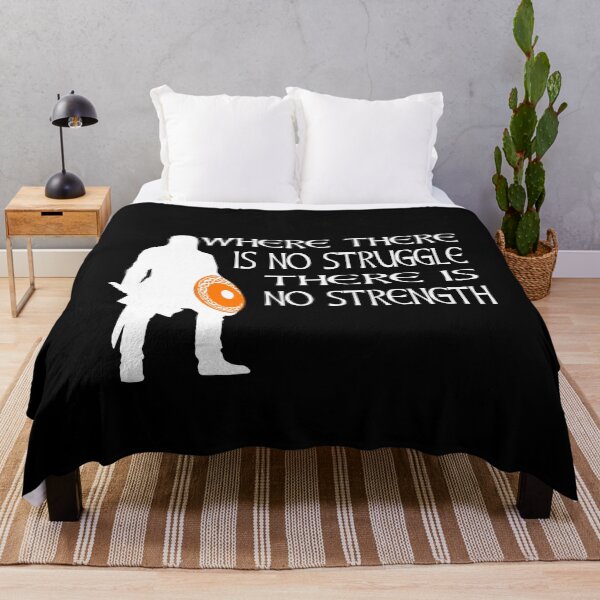 Item preview, Where There Is No Struggle There Is No Strength Viking Warrior Motivation designed and sold by Midgardr.