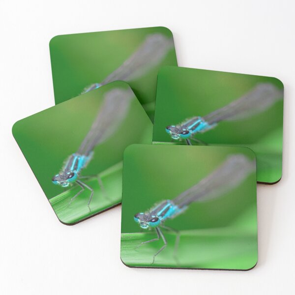 Item preview, Blue damselfly in a sea of green designed and sold by LifesTooBig.