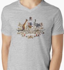 Aussie Coat of Arms Men's V-Neck T-Shirt