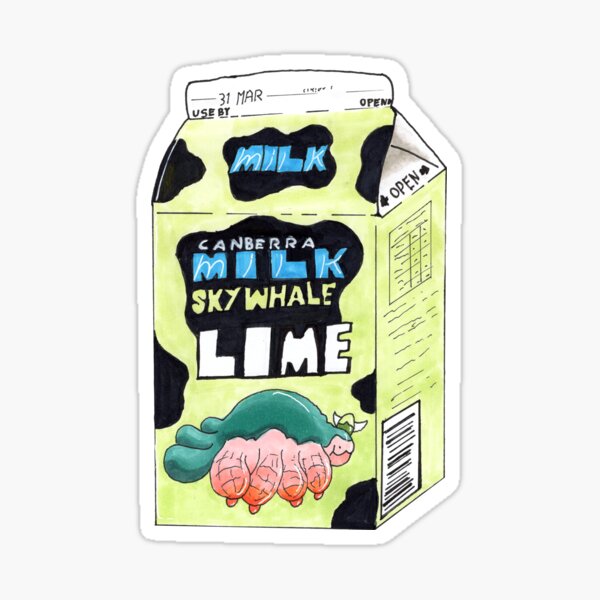 Item preview, Canberra Milk: Sky whale Lime Flavour designed and sold by pinch-of-salt.