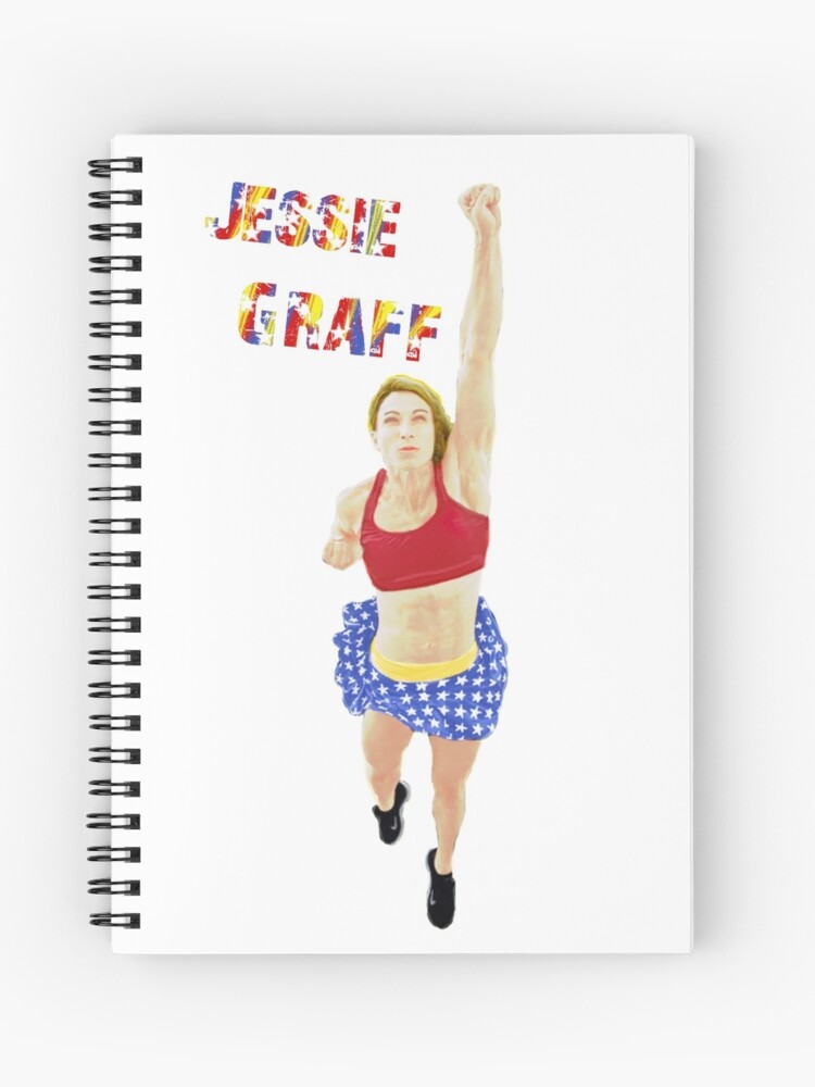 Jessie Graff Amerikanischer Ninja Krieger Spiralblock Von Vaddox Redbubble