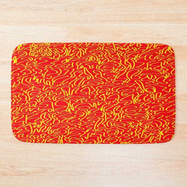Item preview, ribbon, yellow on red designed and sold by dnparker.