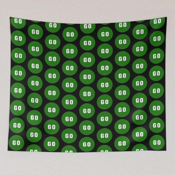 Item preview, Green GO sign designed and sold by ASOE.