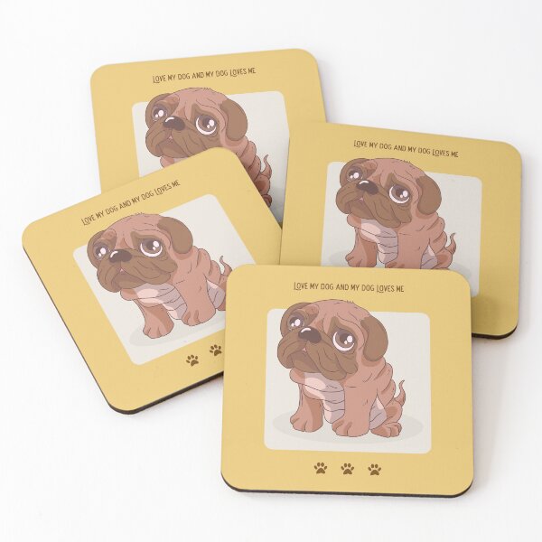 Item preview, Cute Puppy Sitting Down - Love My Dog designed and sold by PlebFashun.