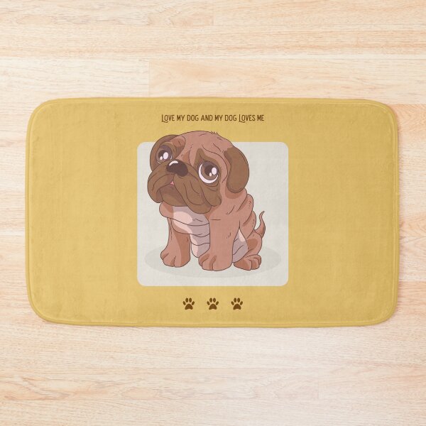 Item preview, Cute Puppy Sitting Down - Love My Dog designed and sold by PlebFashun.