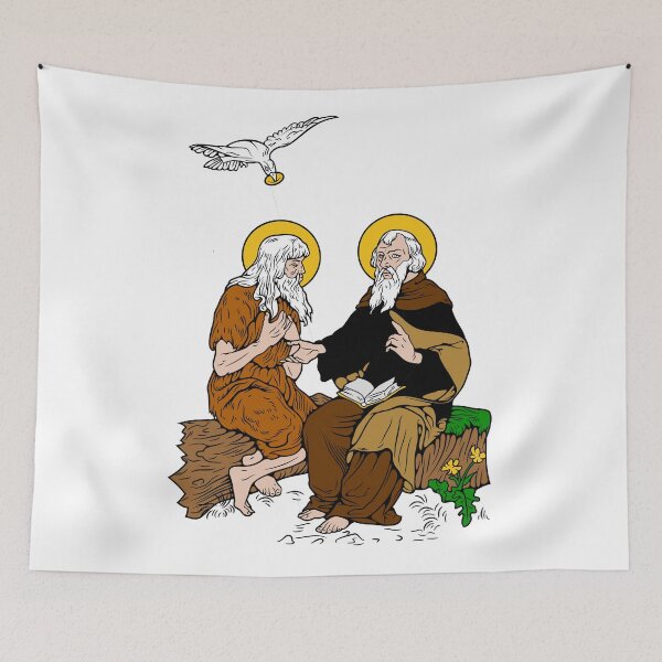 Item preview, ST PAUL THE HERMIT designed and sold by CatholicSaints.