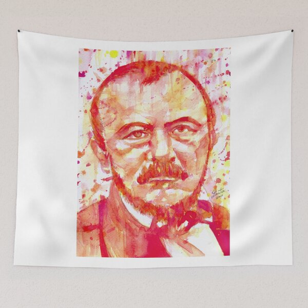 Item preview, GERARD DE NERVAL watercolor portrait designed and sold by lautir.