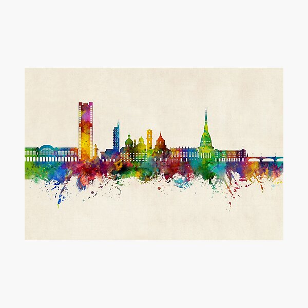 Item preview, Turin Italy Skyline designed and sold by ArtPrints.