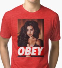Camiseta de tejido mixto LAUREN JAUREGUI //