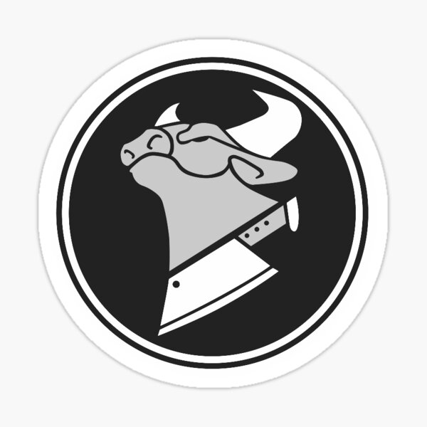 Item preview, Cow Chop B&W designed and sold by UberNebula.
