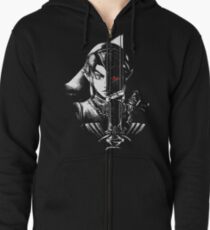 A Hero's Dark Reflection Zipped Hoodie