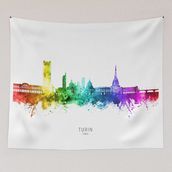 Item preview, Turin Italy Skyline designed and sold by ArtPrints.