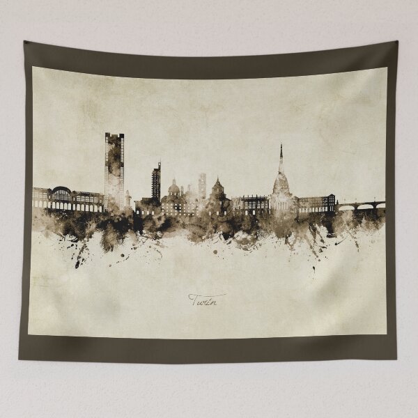 Item preview, Turin Italy Skyline designed and sold by ArtPrints.