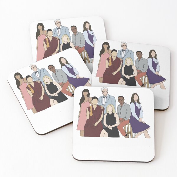 Item preview, The Good Place Near Each Other cast illustration designed and sold by GoodPlaceVuong.